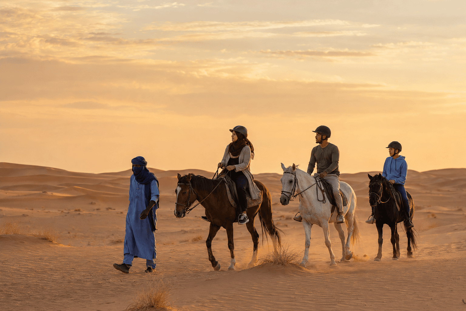 Équitation dans les dunes